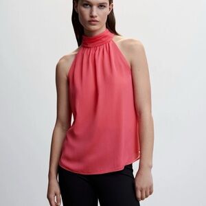 Mango Vibrant Pink Halter Top